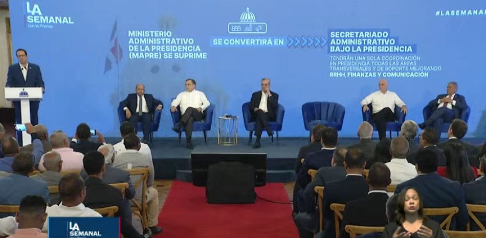 El gobierno ha informado que llevará a cabo la fusión de seis ministerios y la eliminación de varias direcciones.
