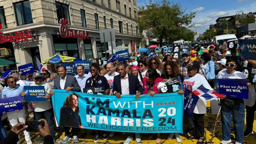 Comunidad dominicana de Nueva York  apoya a Kamala Harris