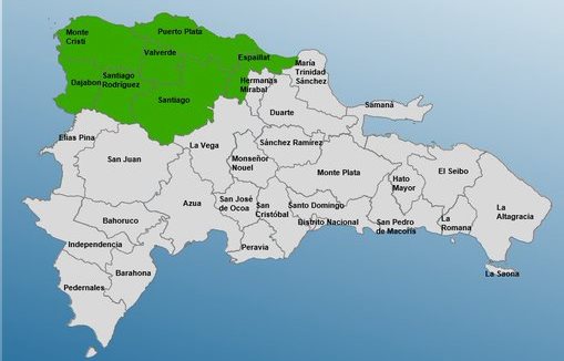 El COE coloca siete provincias RD en alerta verde por lluvias
