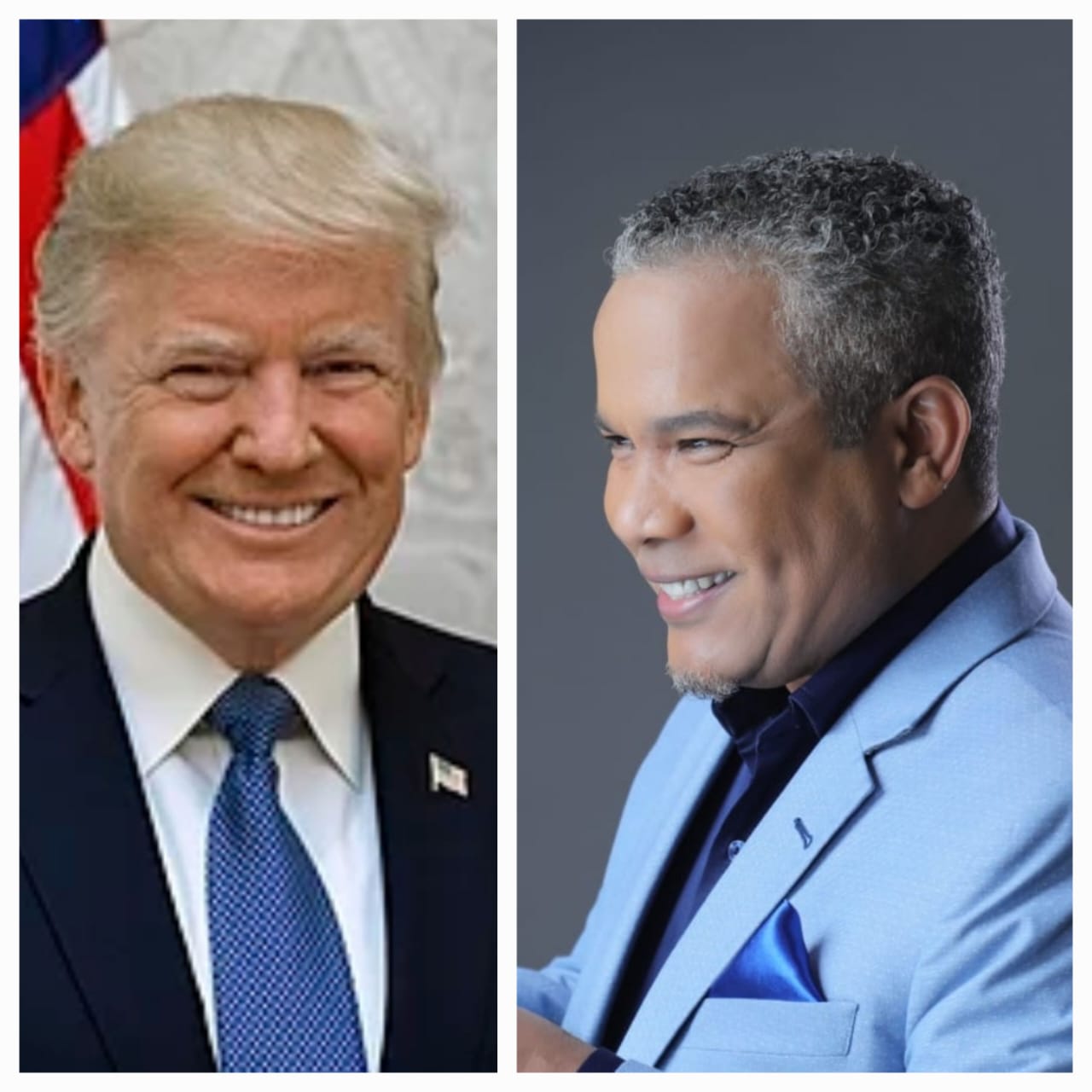 El senador y artista Héctor Acosta (El Torito) felicita al presidente electo Donald Trump