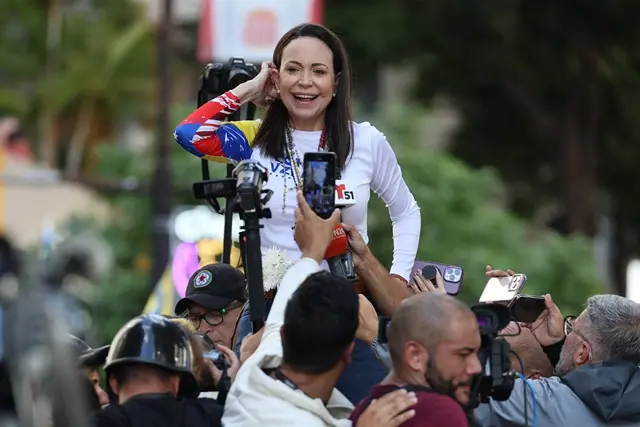 HRW exige liberación de María Corina Machado tras detención en Caracas
