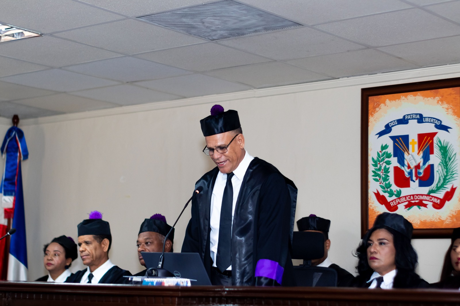 Juez asegura justicia en San Juan de la Maguana logra hito histórico al colocar sus tribunales libres de mora judicial