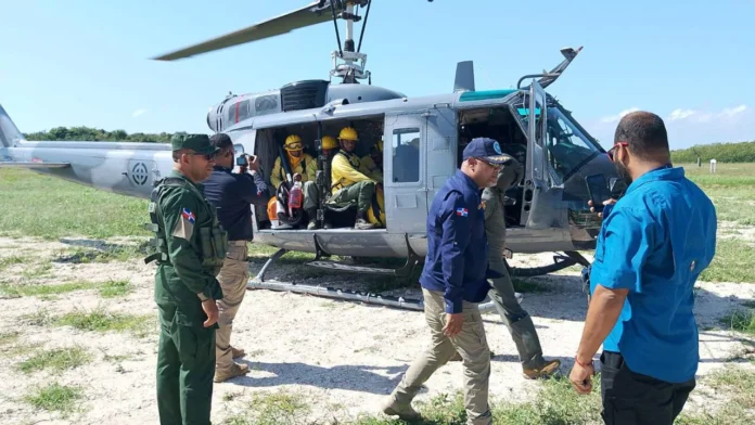 La Fuerza Aérea apoya operaciones para extinguir el incendio forestal en Cap Cana