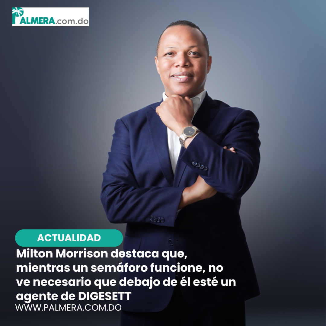 Milton Morrison destaca que, mientras un semáforo funcione, no ve necesario que debajo de él esté un agente de DIGESETT