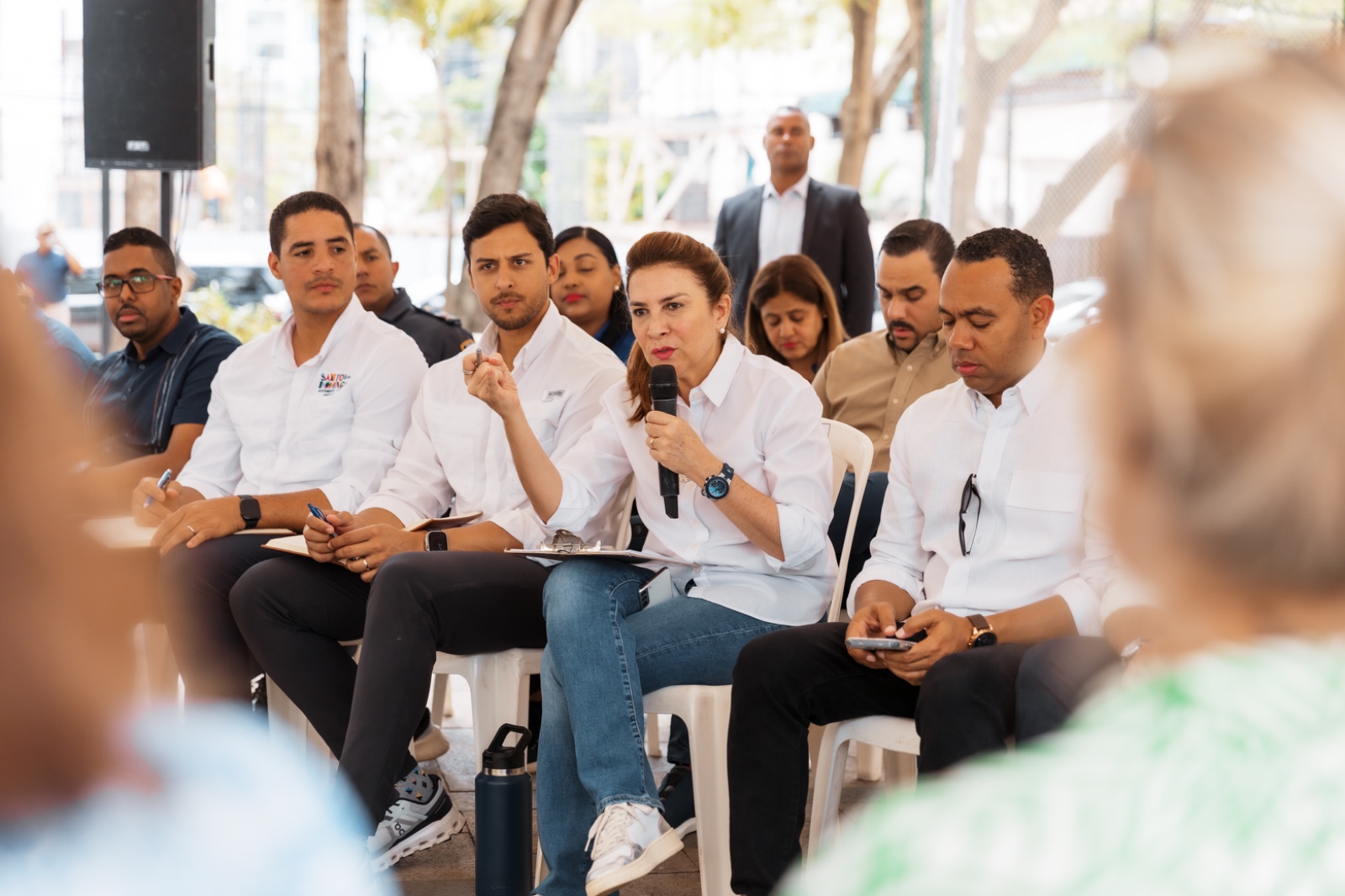 Carolina Mejía lleva programa La Alcaldía Llega a Ti a los comunitarios de Naco