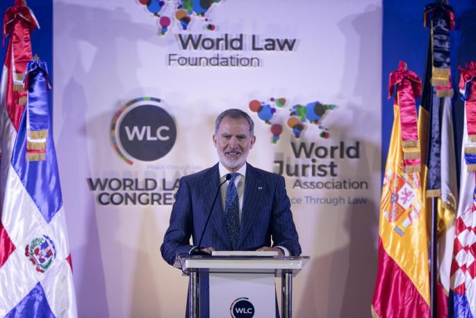 Felipe VI advierte sobre el deterioro del Estado de derecho en el Congreso Mundial del Derecho