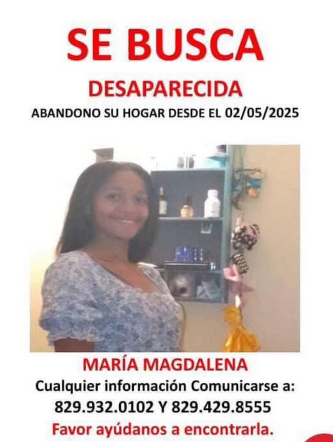 ASODOFADE emite alerta por desaparición de adolescente en Santo Domingo