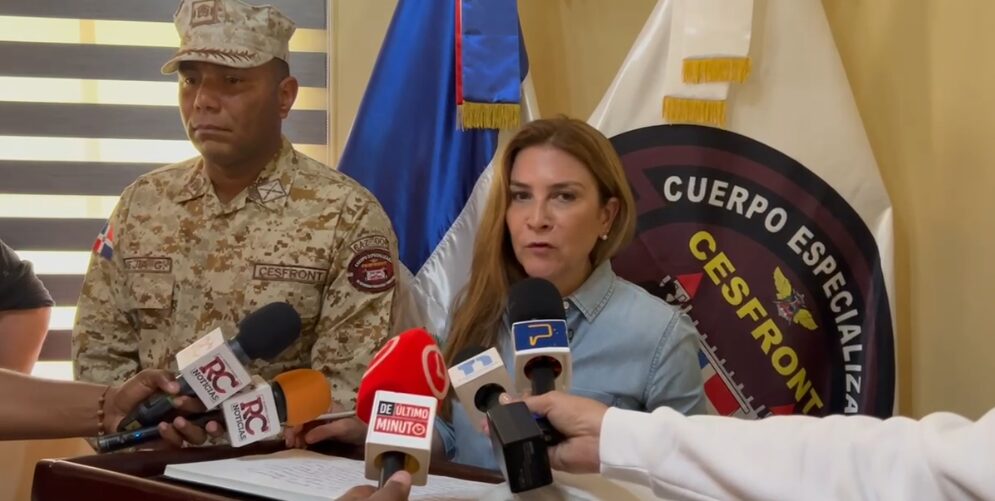 Carolina Mejía visita Dajabón y reafirma respaldo a labor militar en la frontera