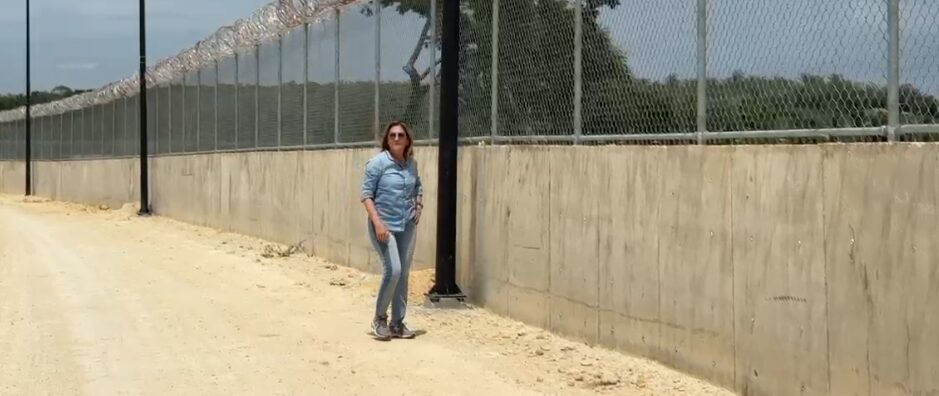 Carolina Mejía supervisa muro fronterizo en Dajabón y reafirma compromiso con la seguridad nacional