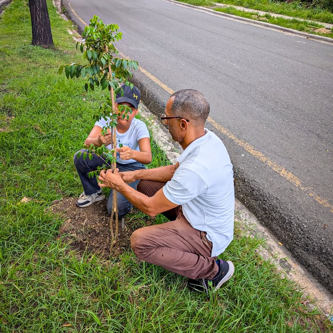 Alcaldía del DN planta 140 árboles en la avenida Paseo de los Reyes Católicos