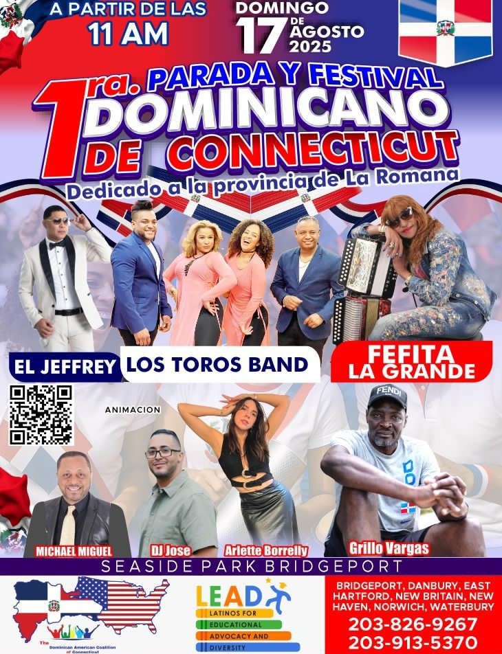 Esperan participen más de 20 mil dominicanos en Primera Parada Dominicana en Connecticut