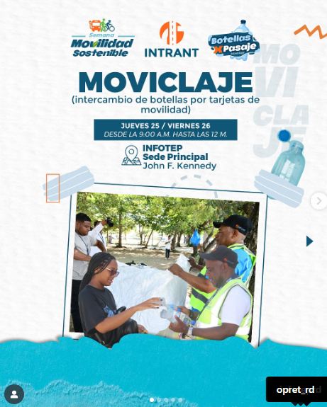 Ciudadanos intercambian botellas plásticas por pasajes en jornada de Moviclaje