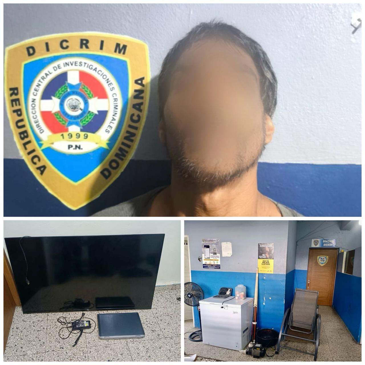 Arrestan a “El Chino” por robo en residencia de Santiago; recuperan parte de lo sustraído