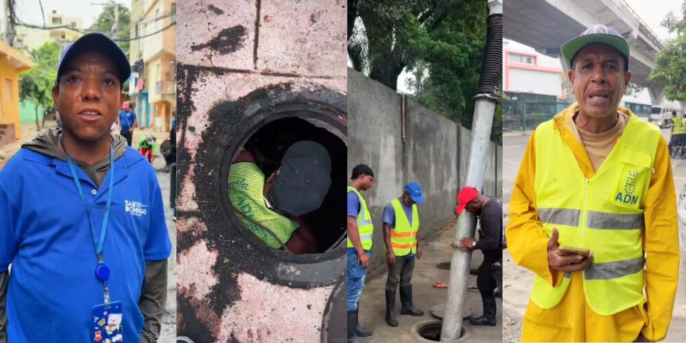 Brigadistas de la Alcaldía del DN siguen en las calles mitigando efectos de las lluvias.