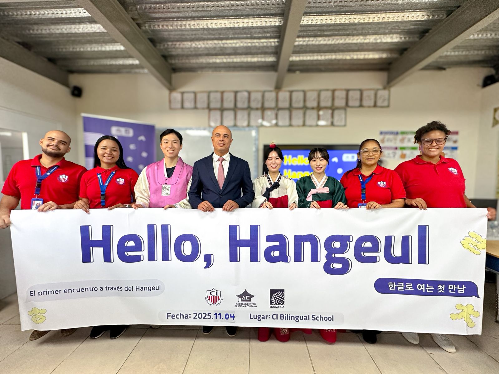 Un primer encuentro a través del Hangeul: estudiantes viven la belleza del idioma coreano en CI Bilingual School.