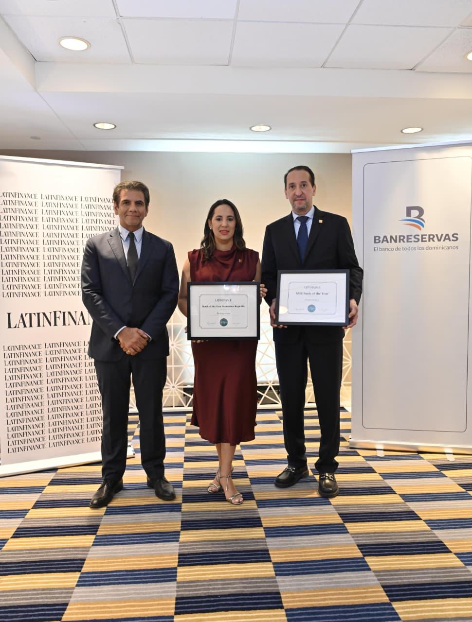 LatinFinance premia a Banreservas como Banco del Año en RD y Banco Pymes para AL y el Caribe.