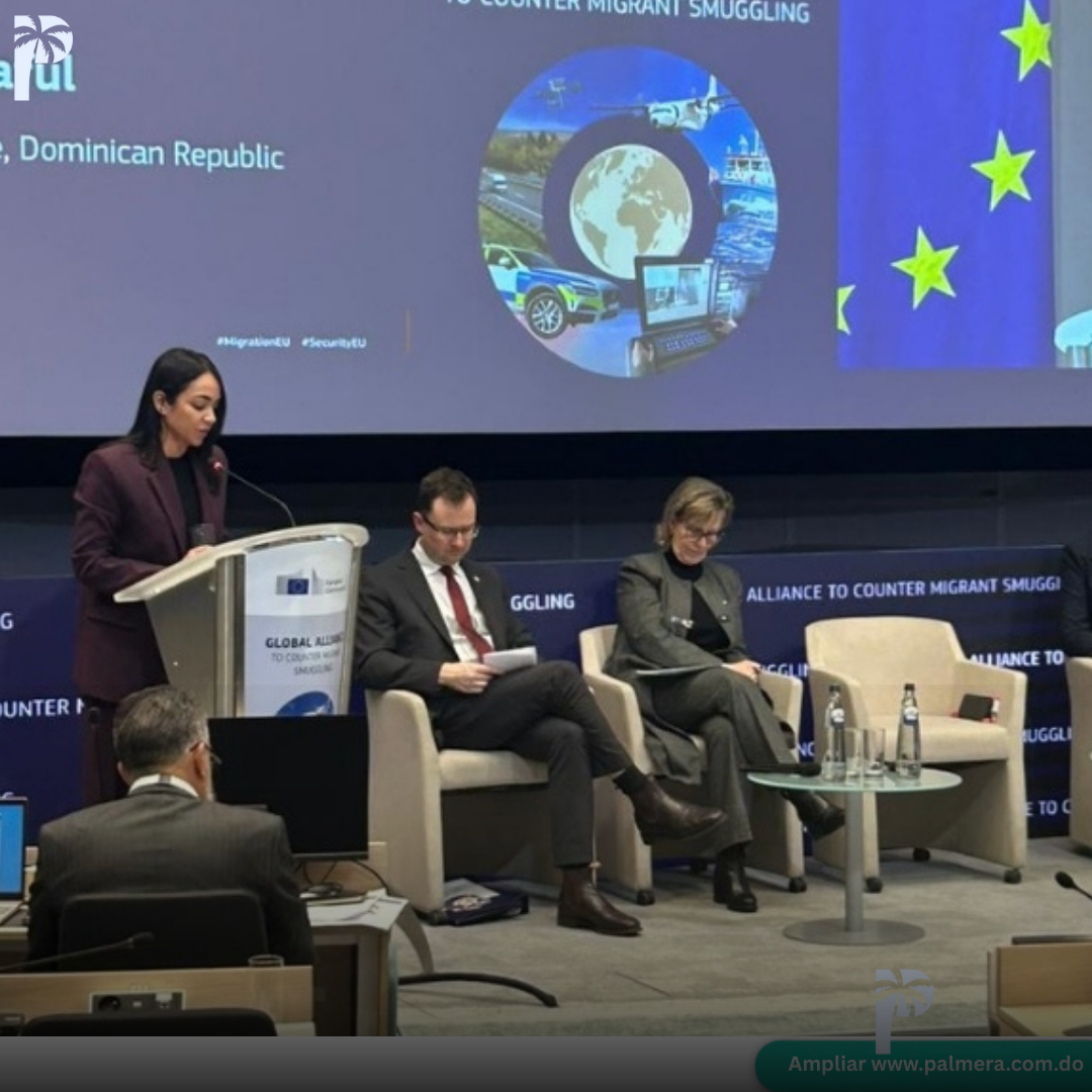 Desde Bruselas, la ministra de Interior y Policía, Faride Raful, representó a la República Dominicana