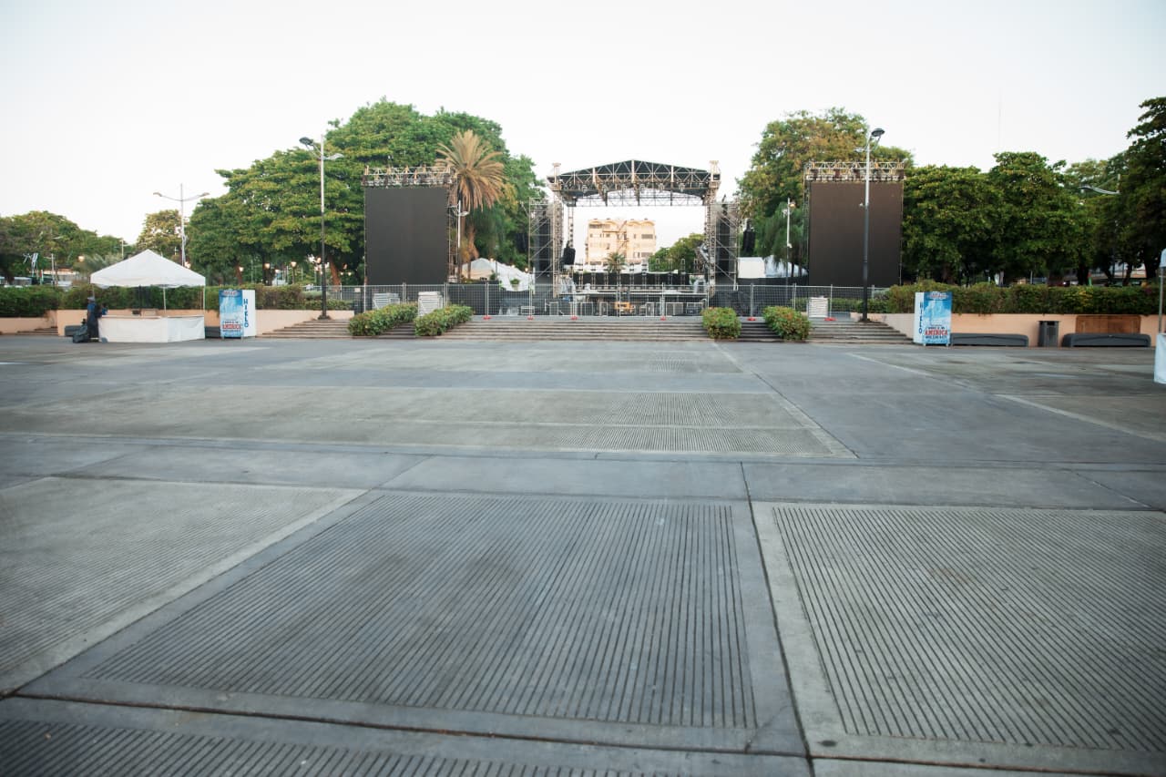 Alcaldía del DN deja en total limpieza parque y entorno tras concierto de Rauw Alejandro.