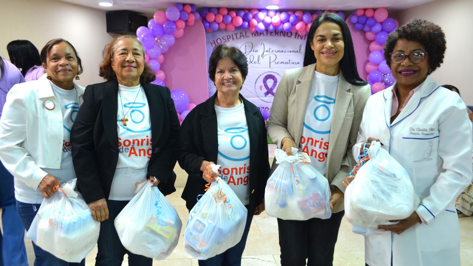 Fundación Sonrisa de Ángel beneficia a 250 prematuros con entrega de kits en doce hospitales del país.