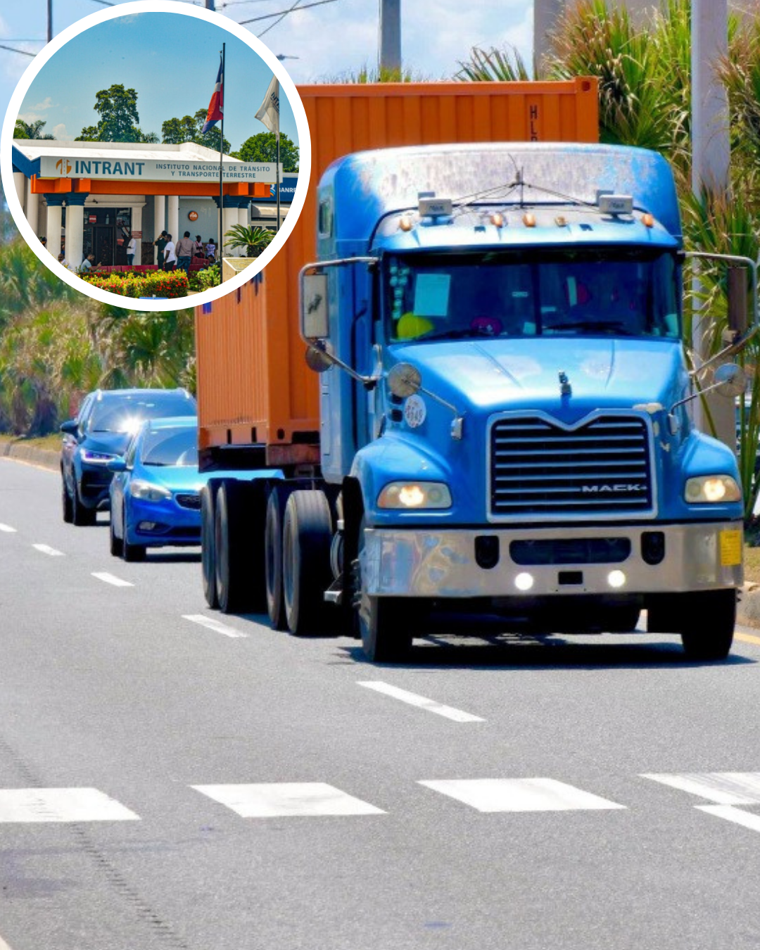 INTRANT prohíbe circulación de vehículos pesados por el carril izquierdo en autopistas y carreteras