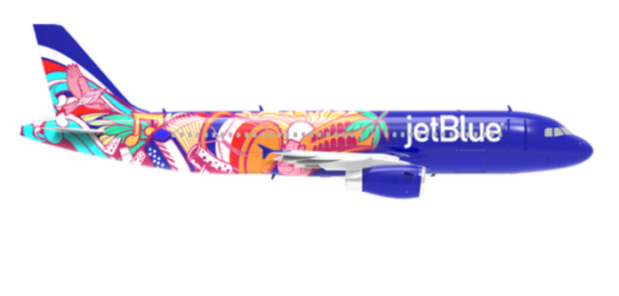 JetBlue presenta diseño especial de aeronave inspirado en República Dominicana