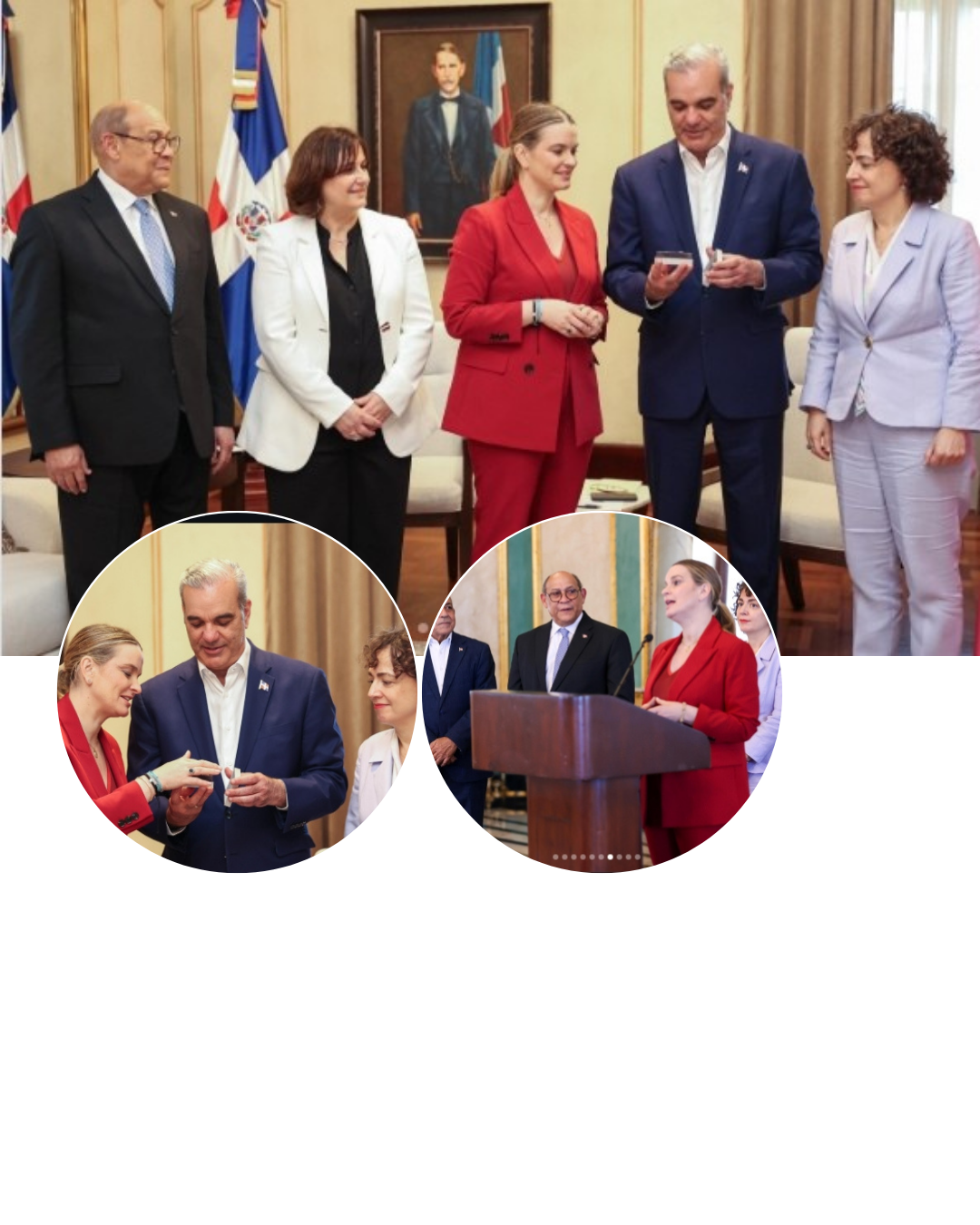 Presidente Abinader recibe a Margalida Prohens en Punta Cana