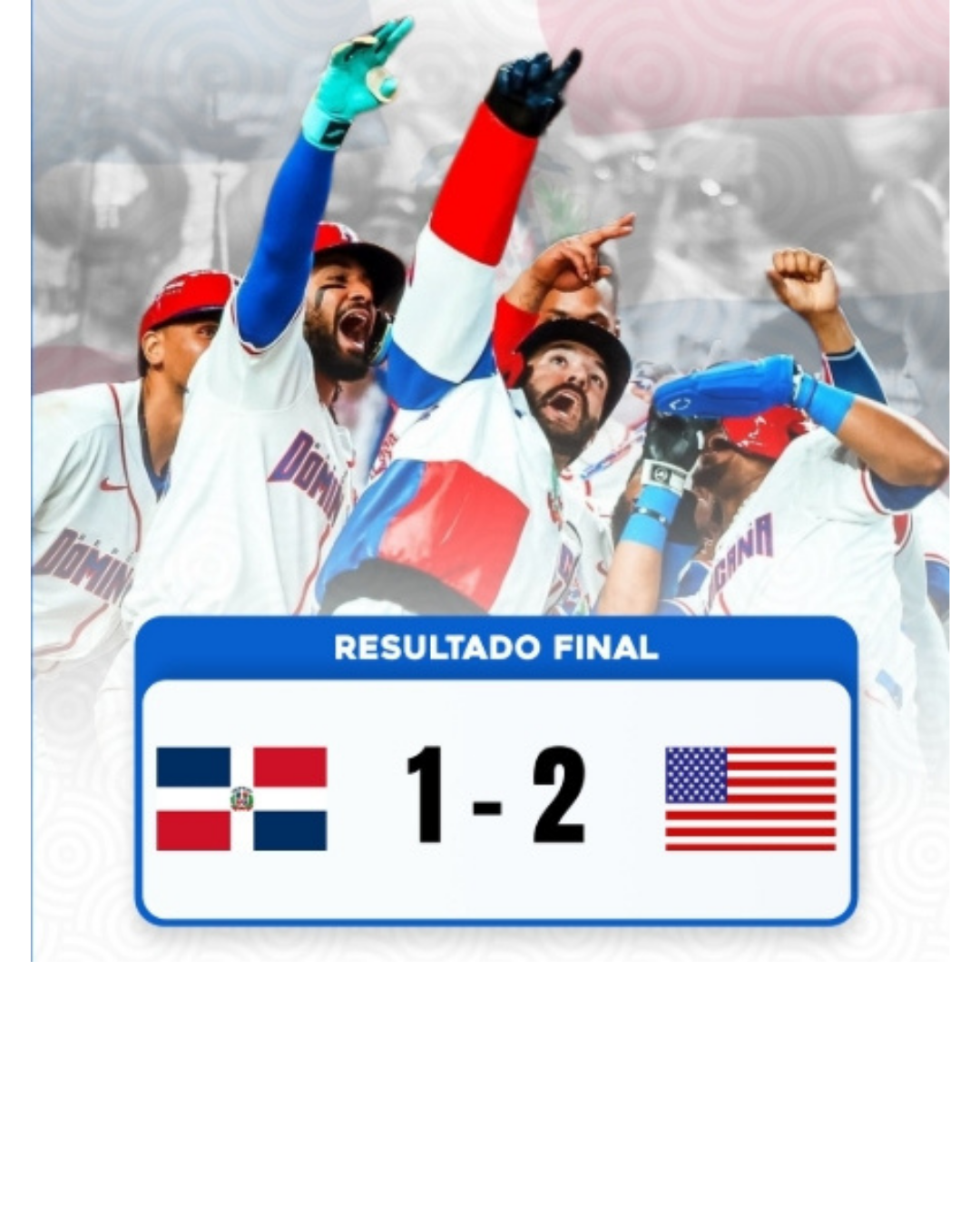 RD cae 1-2 ante Estados Unidos y se despide del Clásico Mundial con boleto olímpico