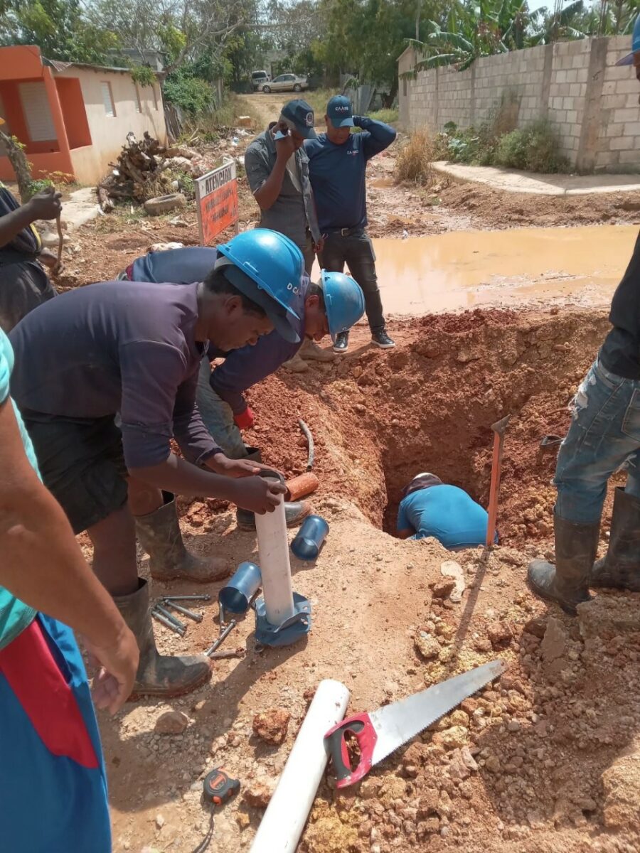 CAASD interviene redes de distribución en Santo Domingo Este