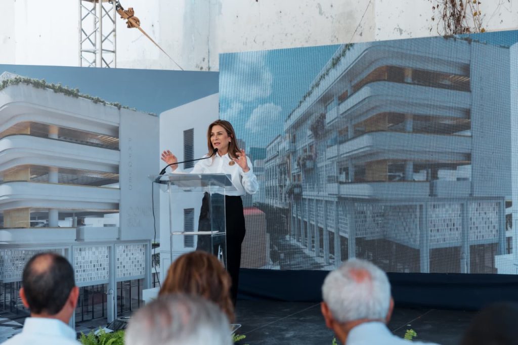 Carolina Mejía y Presidencia inician transformación de la Ciudad Colonial con la construcción del parqueo José Reyes