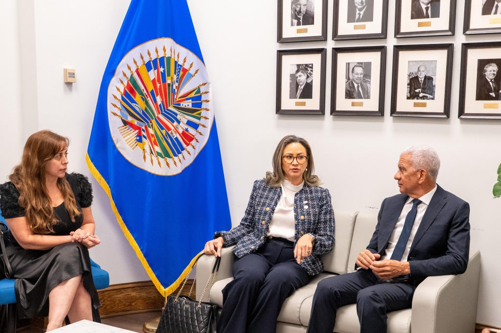 Ricardo de los Santos y secretario general de la OEA abordan cooperación regional frente a drogas sintéticas
