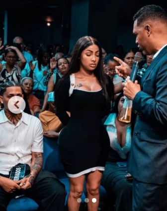 Yailin La Más Viral sorprende con visita a iglesia cristiana junto a su pareja