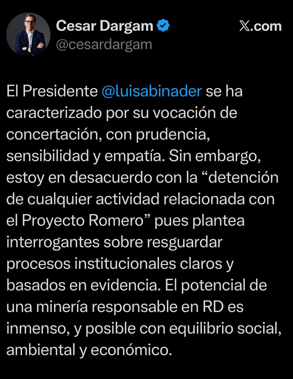 CONEP cuestiona paralización del Proyecto Romero: reconoce liderazgo de Abinader pero pide decisiones basadas en evidencia