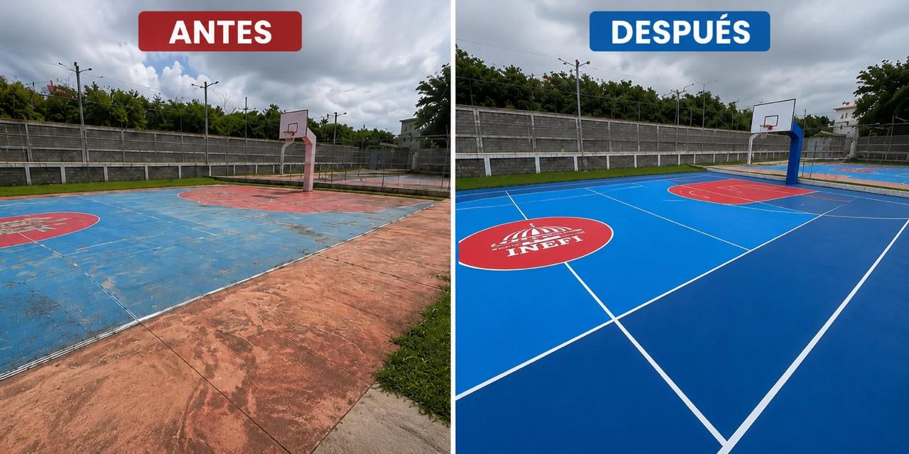 INEFI inicia remozamiento de canchas en Ciudad del Niño para fortalecer la reinserción juvenil