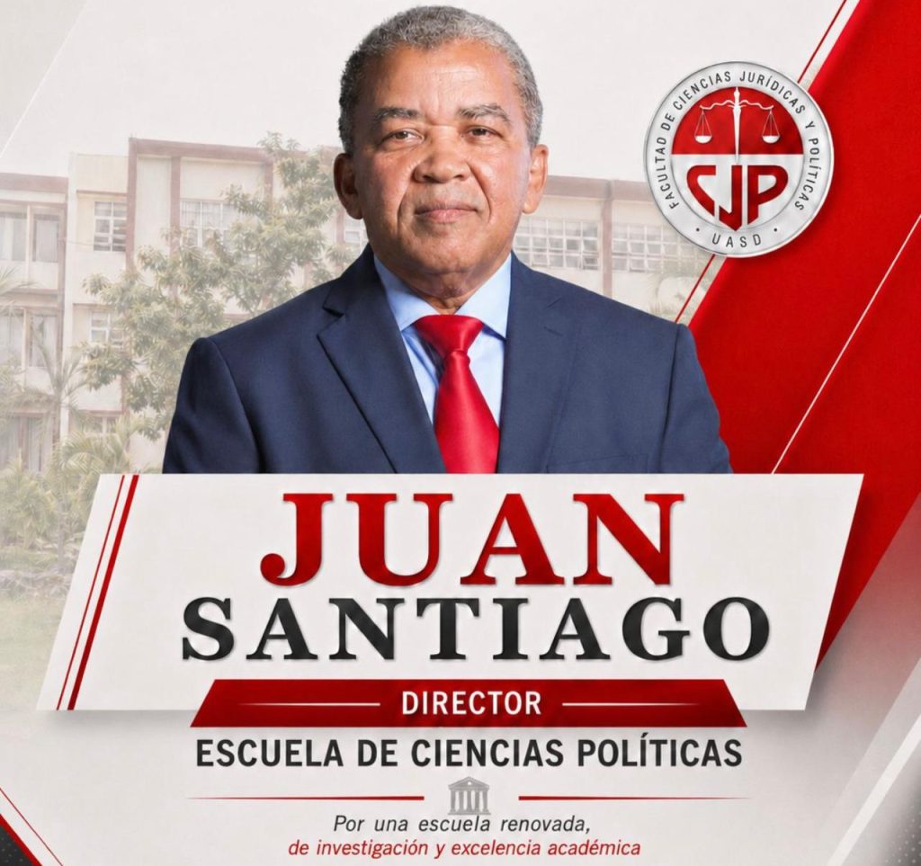 Juan Santiago es electo director de la Escuela de Ciencias Políticas de la UASD con el 88 % de los votos