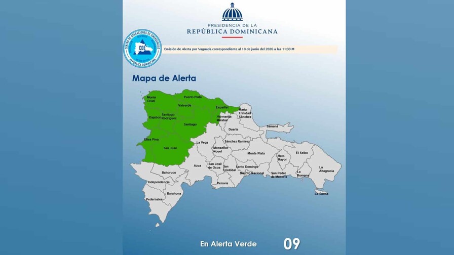 El COE coloca nueve provincias en alerta verde por posibles inundaciones y crecidas de ríos