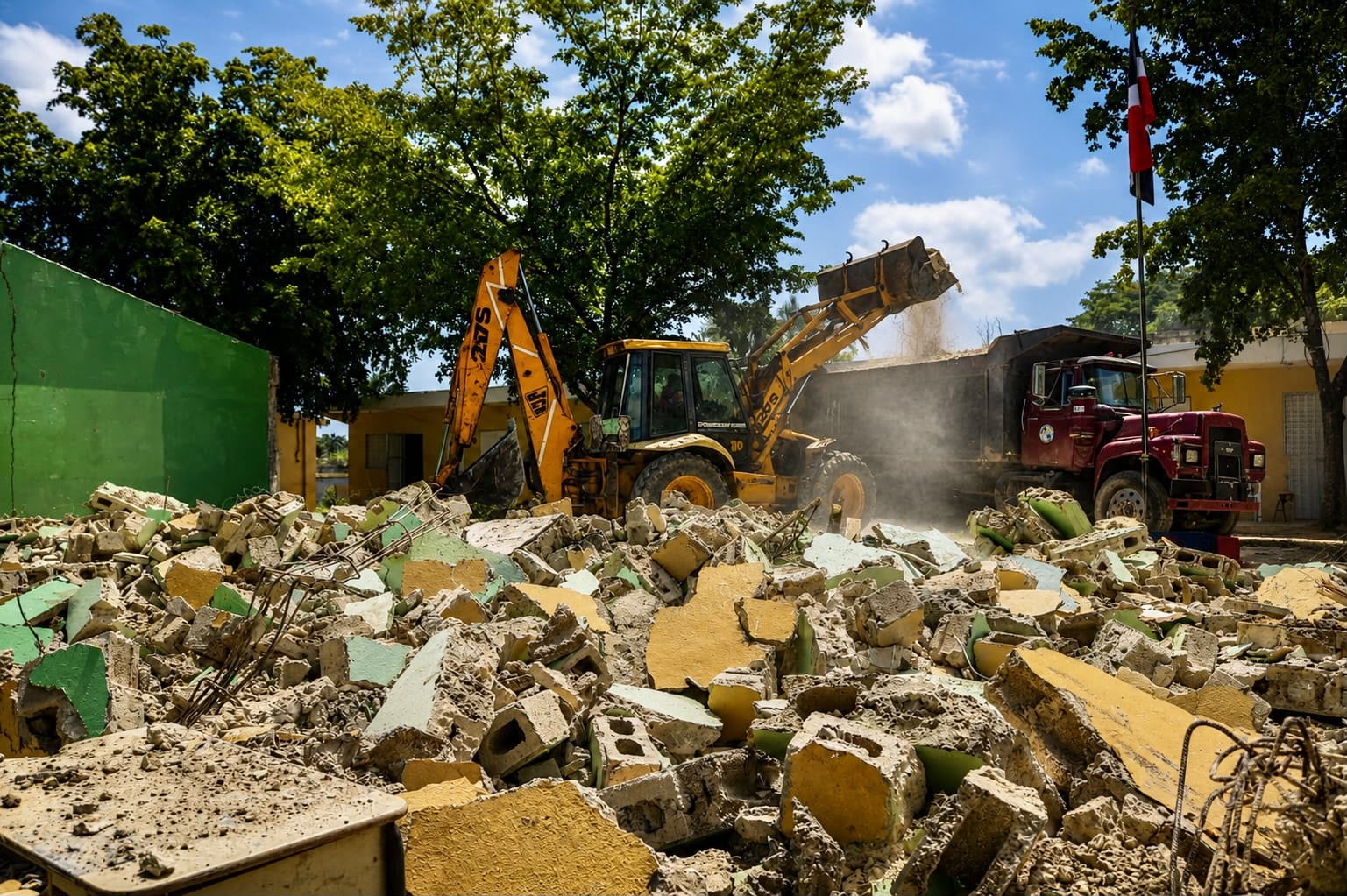 Inician demolición de escuela en San Luis para construir nuevas aulas