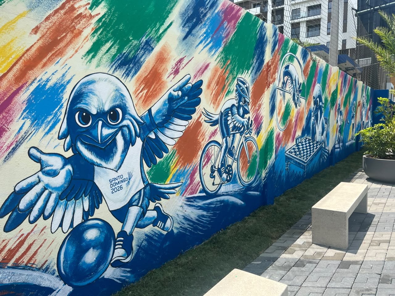 ADN inaugura parque lineal Paseo Paraíso con mural conmemorativo de los Juegos Centroamericanos y del Caribe