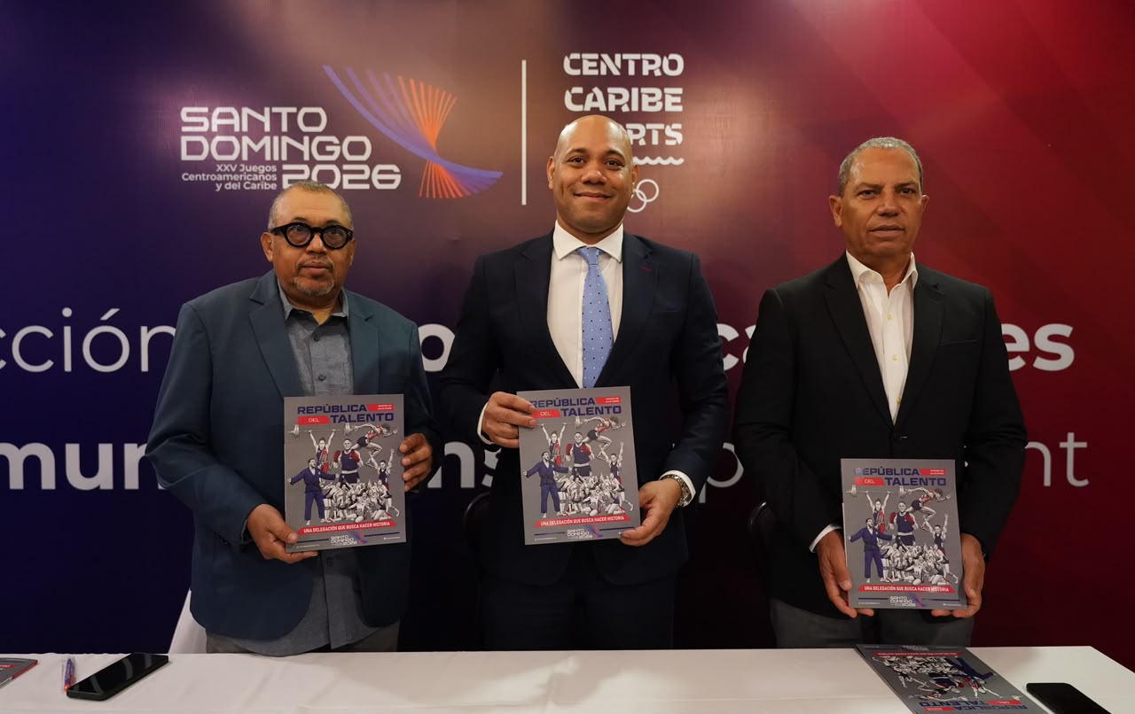 Martín Rodríguez presenta revista «República del Talento», dedicada a la delegación dominicana de Santo Domingo 2026