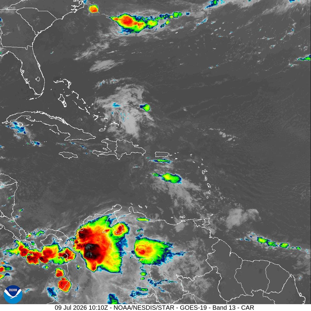 Indomet: Vaguada y nueva onda tropical generarán aguaceros y tormentas eléctricas este jueves