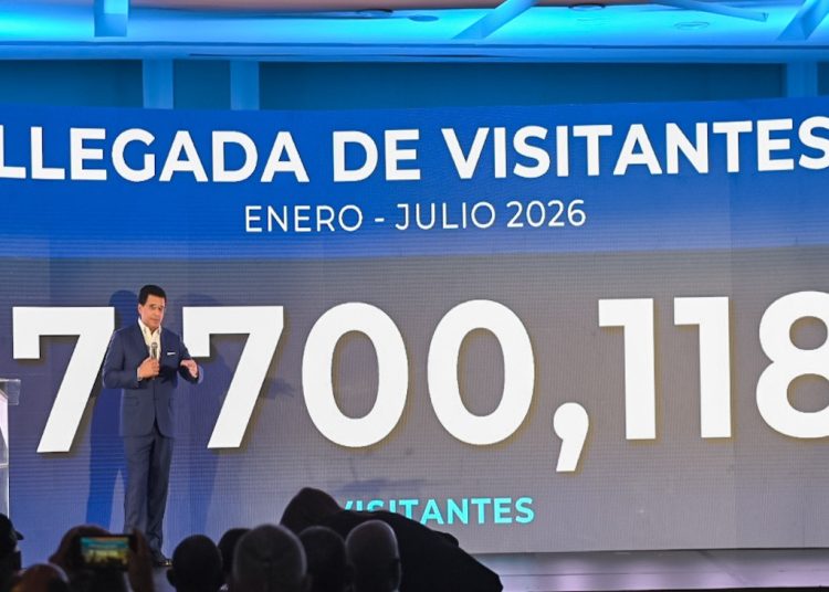 Turismo dominicano rompe récord con más de 7.7 millones de visitantes hasta julio
