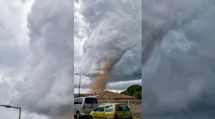 Tornado en Francia deja 39 heridos y causa daños en 300 viviendas